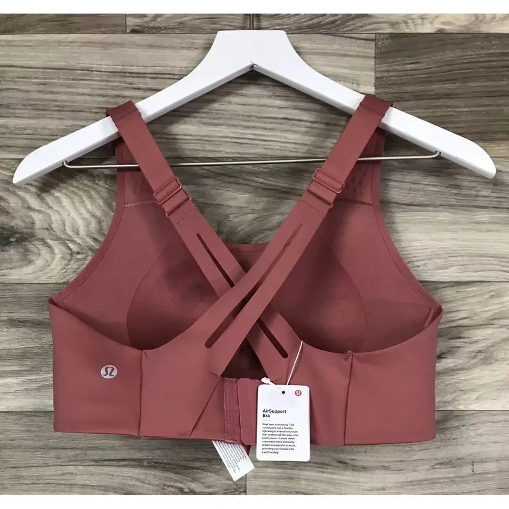 NWT New LULULEMON AirSupport Air Support Bra High Support Brier Rose Pink 34DDD